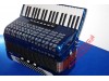 Delicia 37 key 80 bass accordion finished in blue
